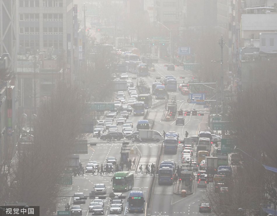 韩国首尔发布沙尘暴危机警报_高清图集