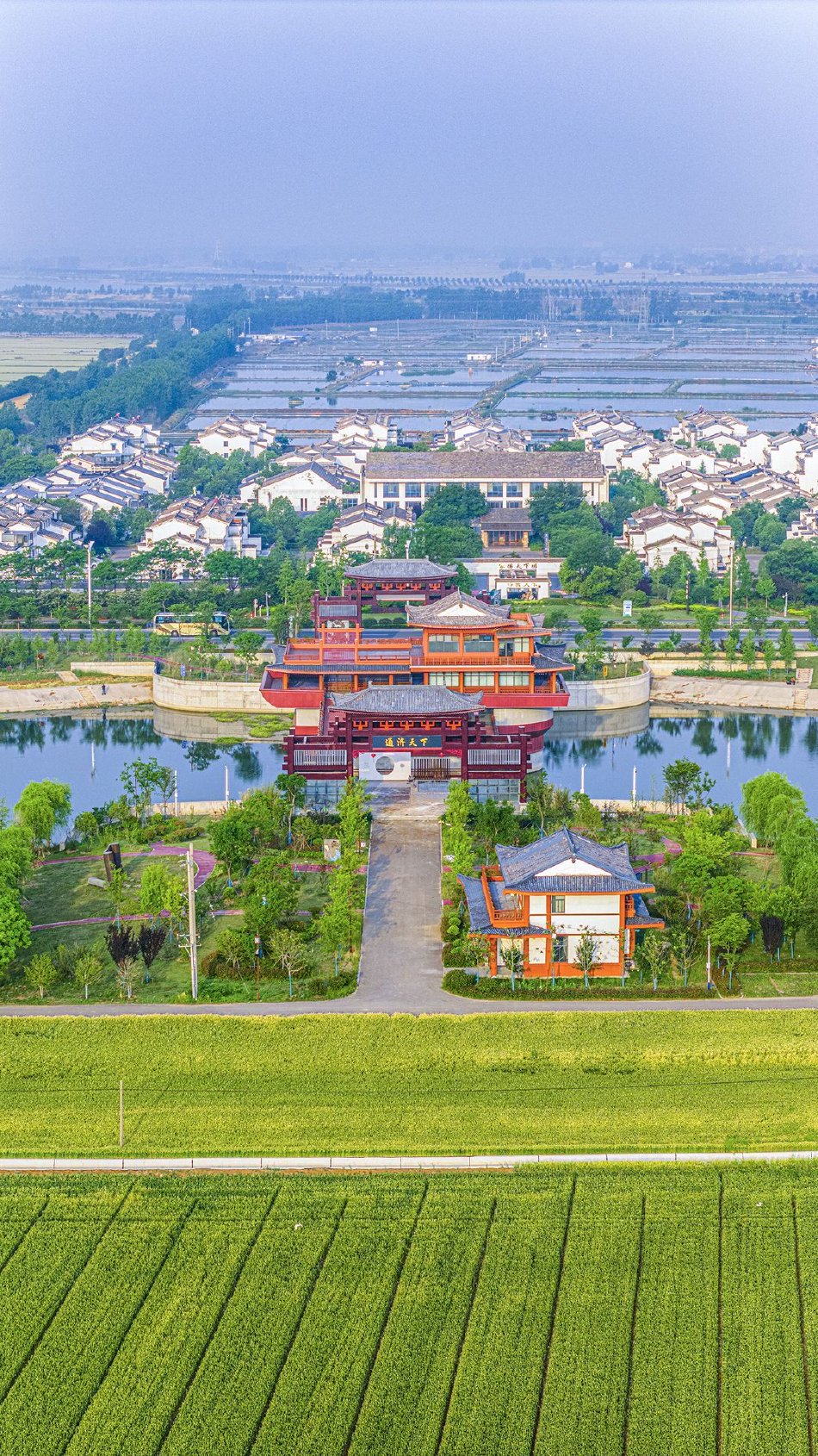 江苏泗洪：古汴河畔徽派民居错落有致_高清图集