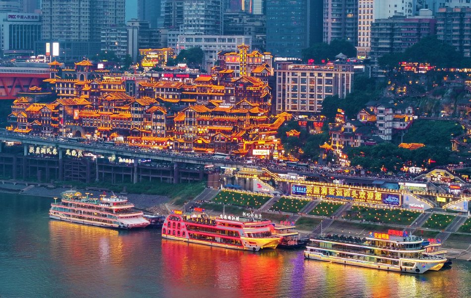 重庆洪崖洞灯火辉煌_高清图集